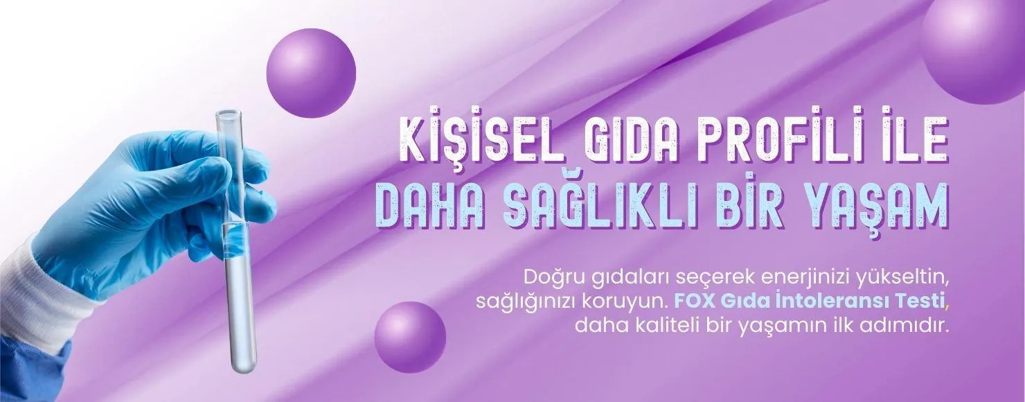 Kişisel gıda profili ile daha sağlıklı bir yaşam — FOX gıda intoleransı testi